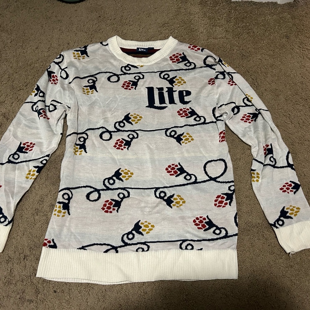 Miller Lite Christmas Sweater